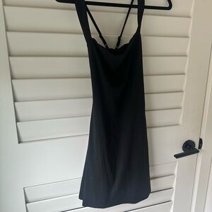 Black Athletic Strappy Dress